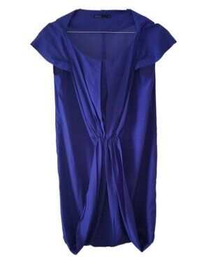 Tokito Shift Gathered Front Short Cap Sleeve Dress